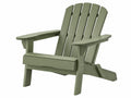 Adirondack tuinstoel 83 x 78 x 98 cm groen kunststof - ontspannende buitenstoel