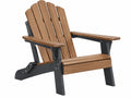 Adirondack tuinstoel 83 x 79 x 98 cm kunststof bruin zwart - opklapbaar